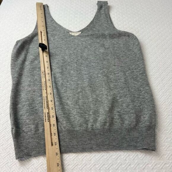 Womance Women’s Medium Acrylic Grey Gray Oversized Tank Top Shirt Casual Relaxed - Picture 5 of 8